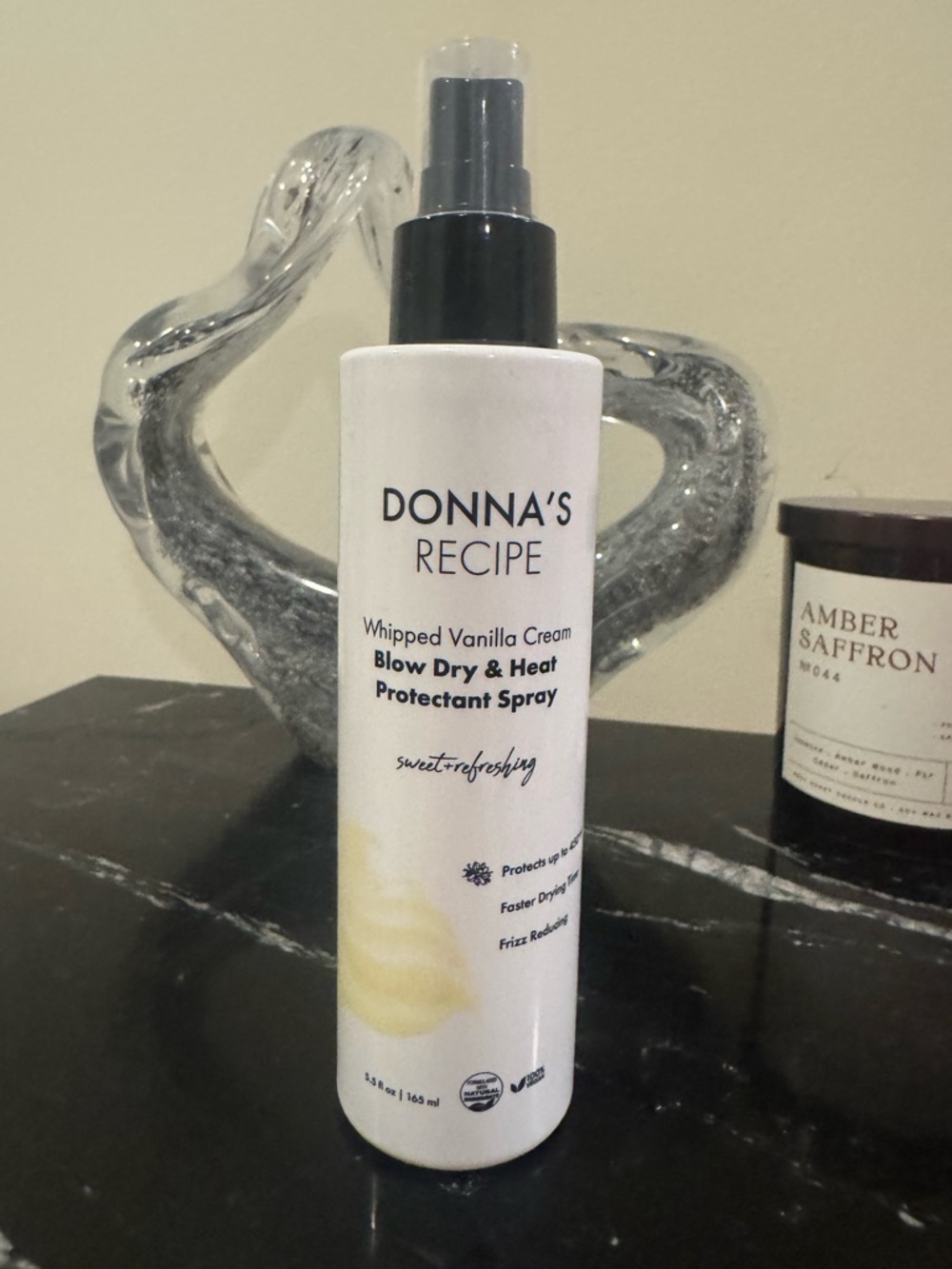 Donna’s Recipe Whipped Vanilla Cream Blow Dry & Heat Protectant Spray